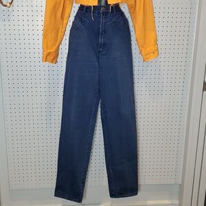 Vintage Super Sexy Rare BLAZE Extra High Rise Waisted Denim Mom Jeans, Sz 11/29